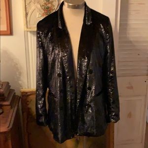 H&M Black Blazer Jacket Sz 12